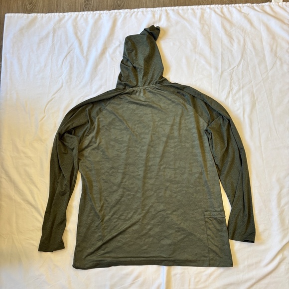 Wolverine Men’s Performance Hoodie Long Sleeve Shirt XL Green Camo Lightweight - Picture 5 of 7